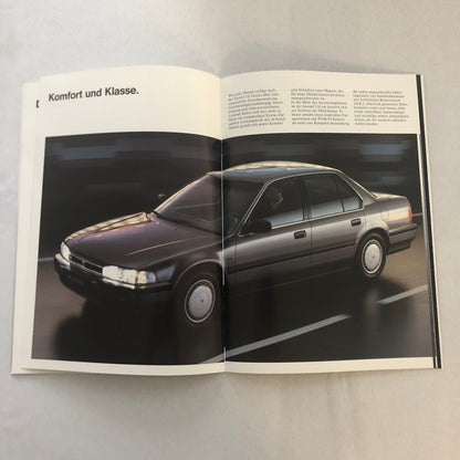 1991 Honda Accord Sedan Car Sales Brochure Catalog GERMAN TEXT European