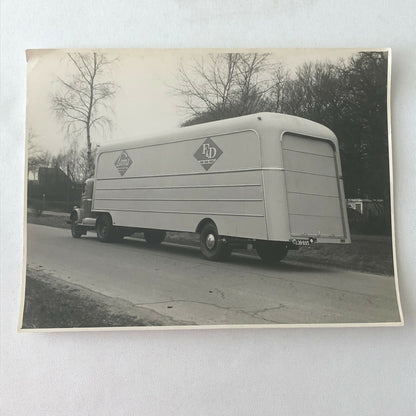 Vintage Photo Photograph of a Truck and Trailer - Denmark ? 