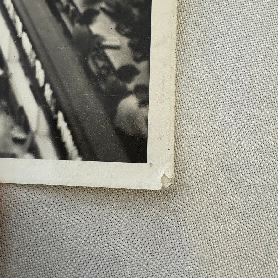 Vintage Railroad Station Photograph Washington DC Crowd Photo Train Station