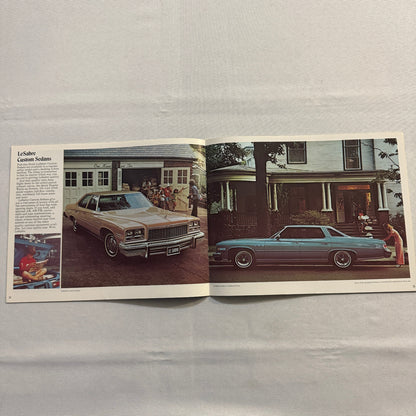 1976 Buick Car Sales Brochure Catalog Regal Century LeSabre Estate Wagon Riviera