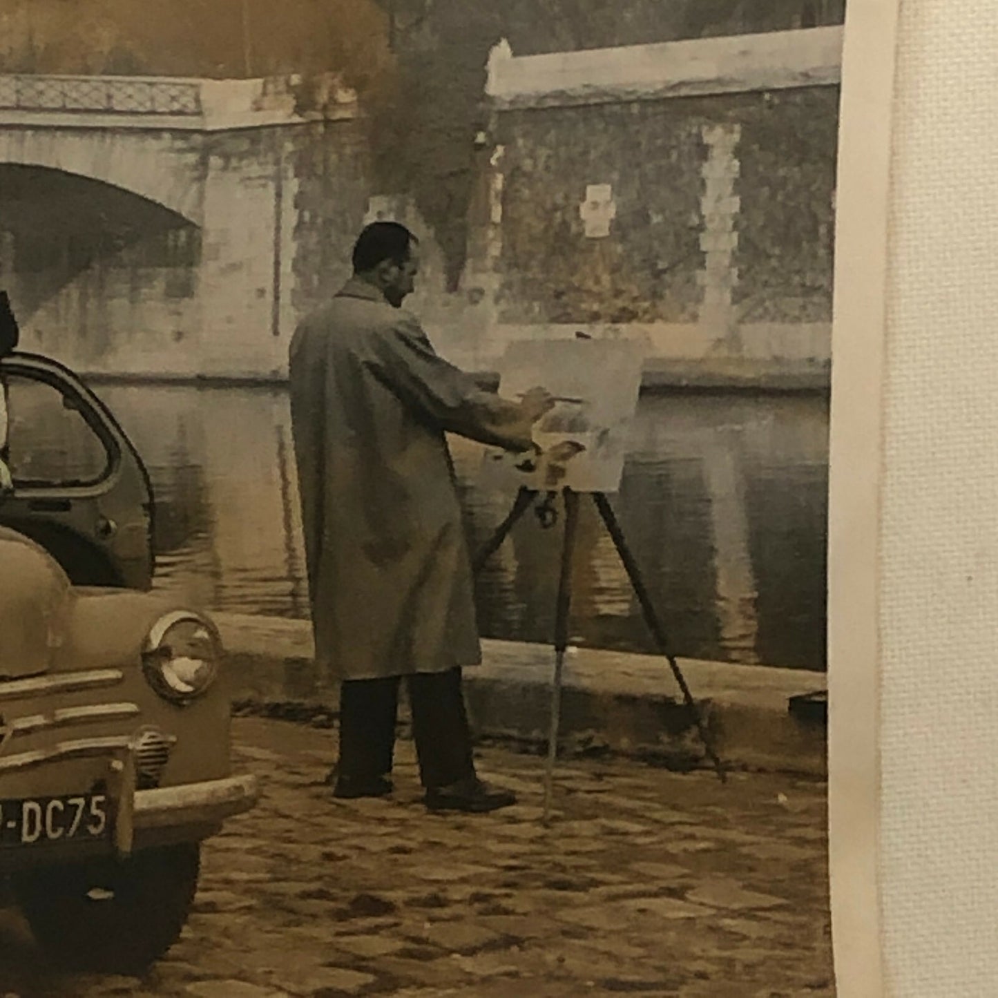Vintage Renault 4CV Car Factory Press Photo Photograph Renault 4 CV Automobile 