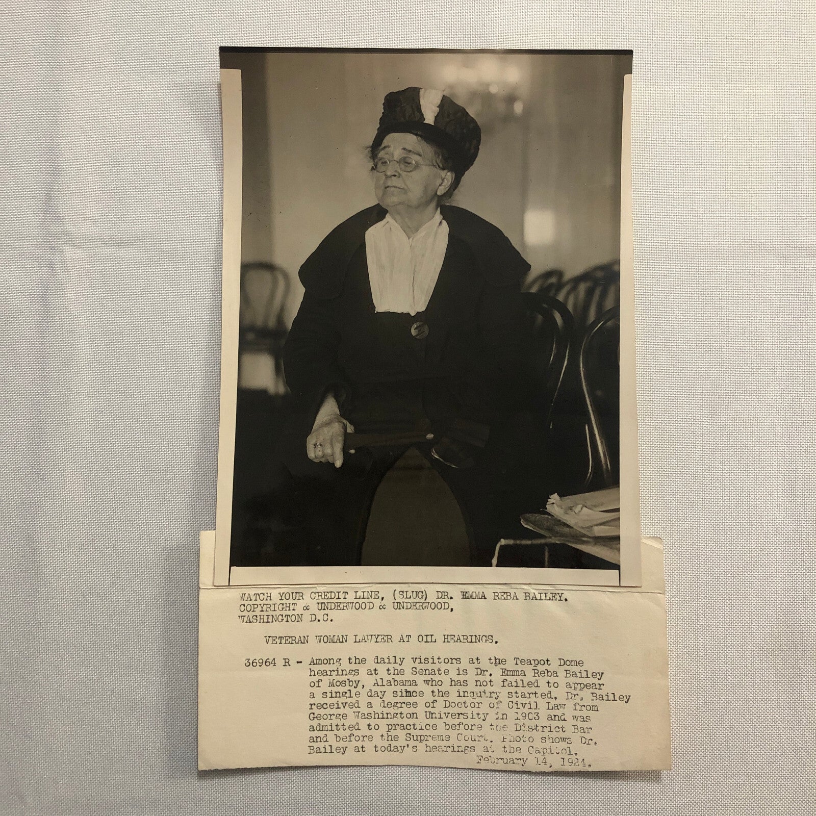 Press Photo Photograph Teapot Dome Scandal Hearings 1924 Underwood & Underwood
