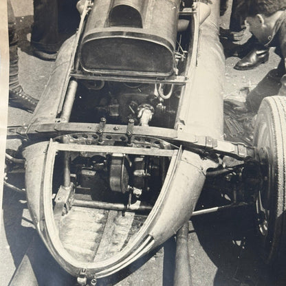 Vintage Racing Photo Photograph Print Unidentified Car