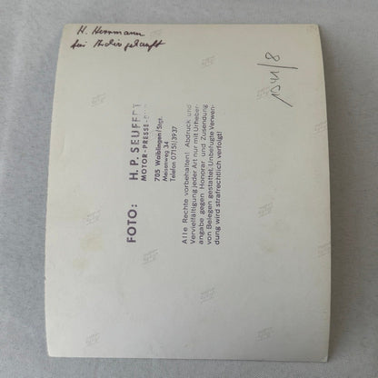 Vintage Racing Hans Hermann Driver Photo Photograph Print