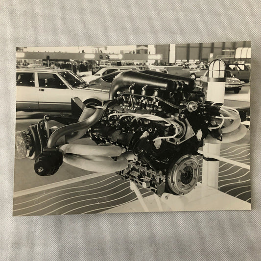Vintage Honda F1 Racing Engine at Auto Show Photo Photograph Print 1983 ? 