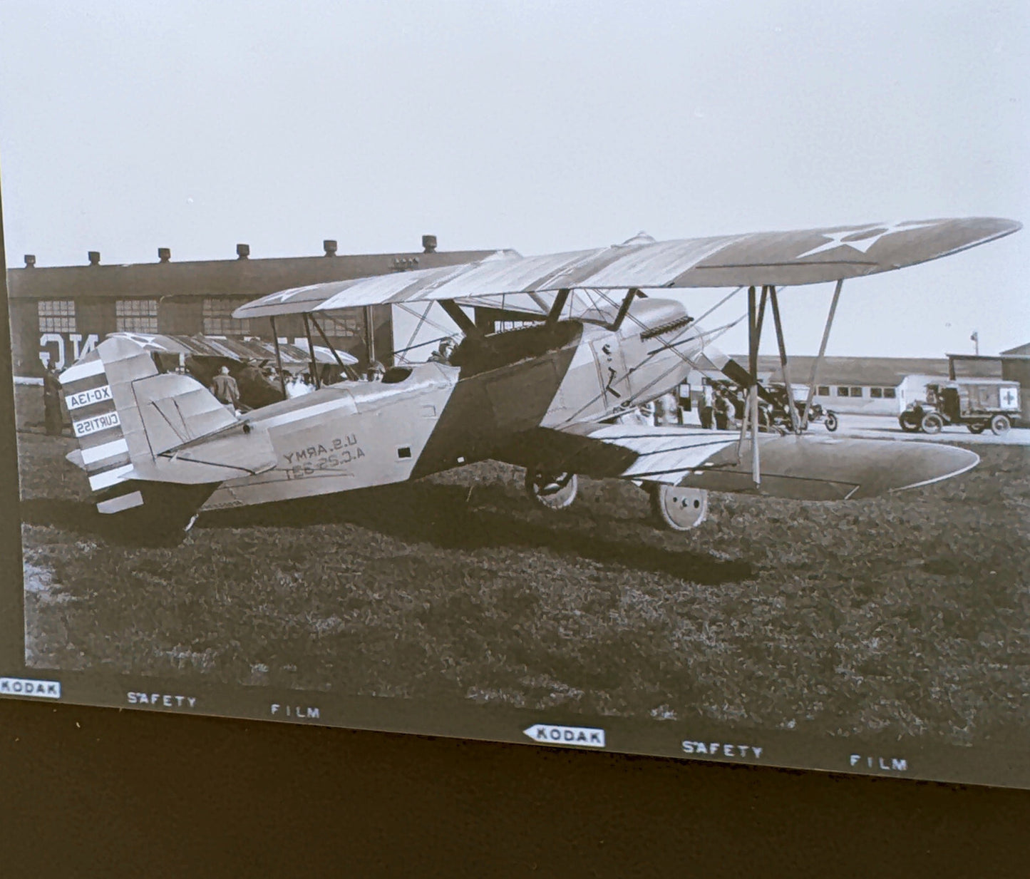 Vintage Photo Negative Curtiss XO-13A Airplane Plane Aircraft Curtiss XO13 XO 13