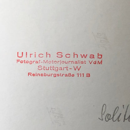 Vintage Solitude Grand Prix Racing Photo Photograph 1961 Jim Clark Lotus