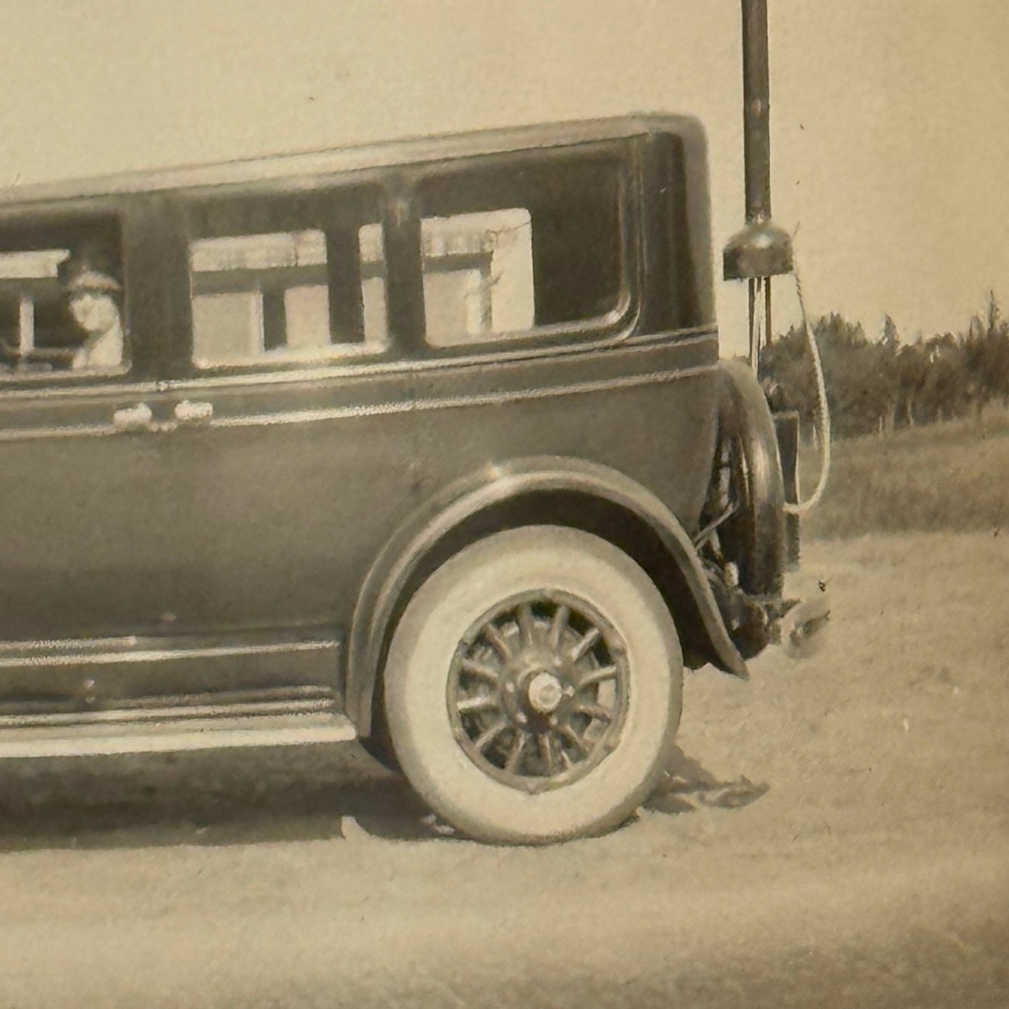 Vintage Automobile Photo Photograph Print Snapshot Women in Car
