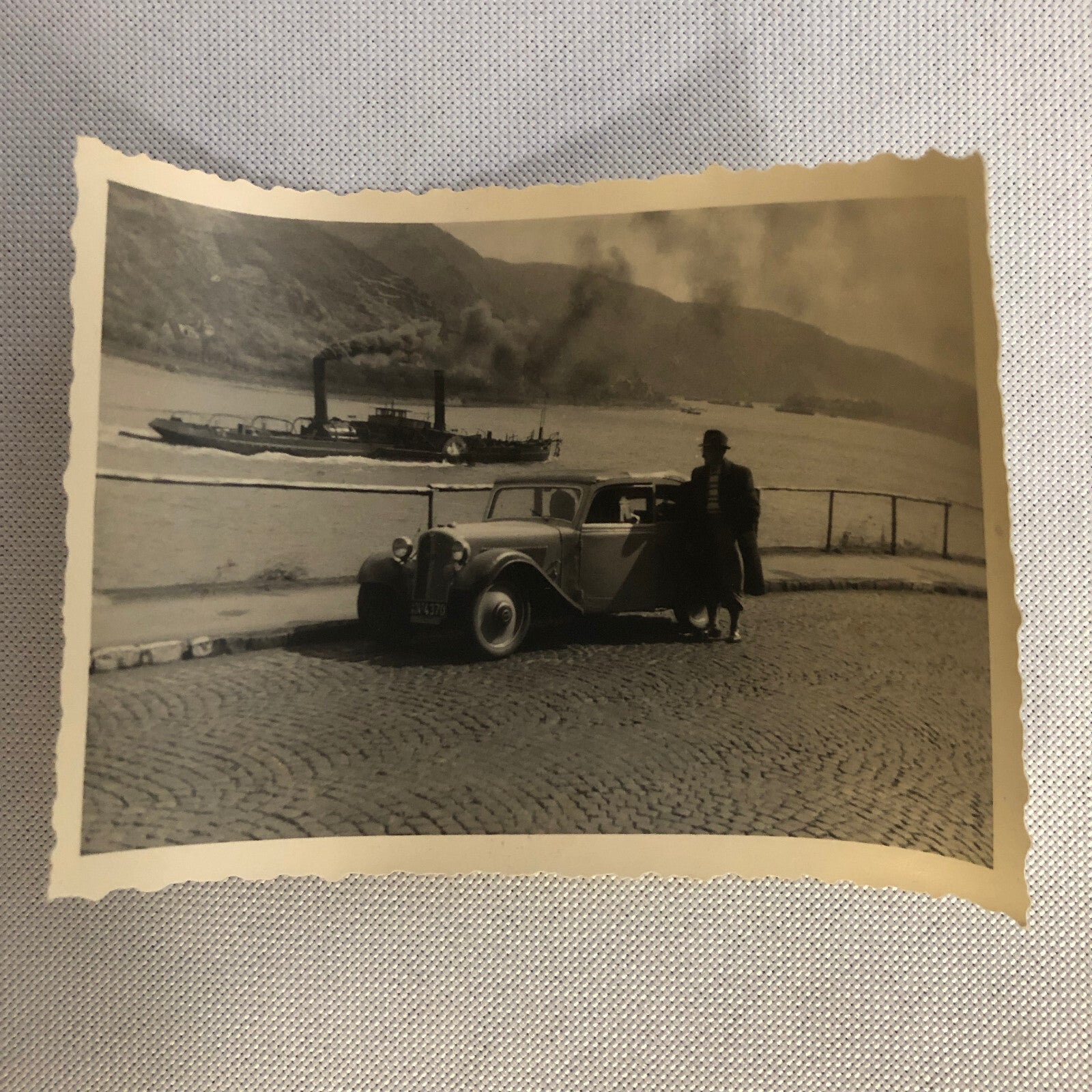 Vintage Audi Auto Union Photo Car People Woman Photograph Lot AL22SM1