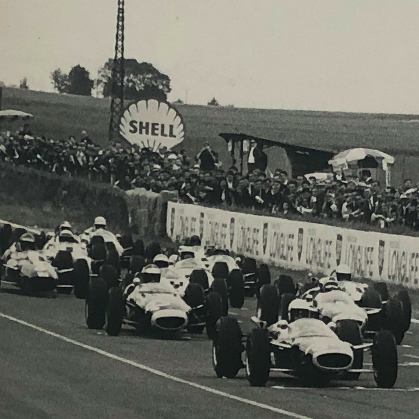 Vintage F2 Car Racing Photo Photograph Jack Brabham Jim Clark Grahm Hill + 