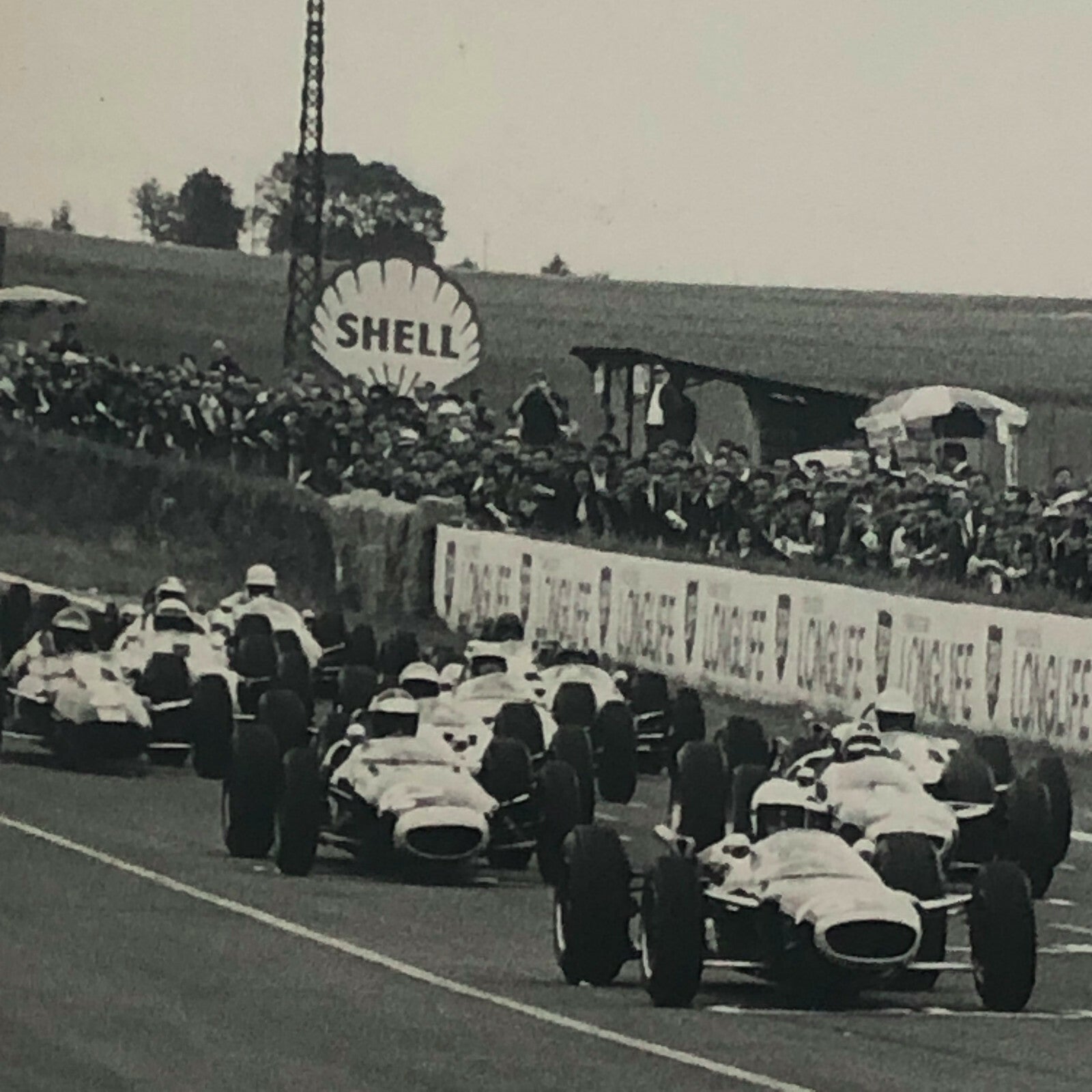 Vintage F2 Car Racing Photo Photograph Jack Brabham Jim Clark Grahm Hill + 