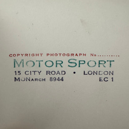 Vintage Racing Photograph Motorsport Magazine Race Photo