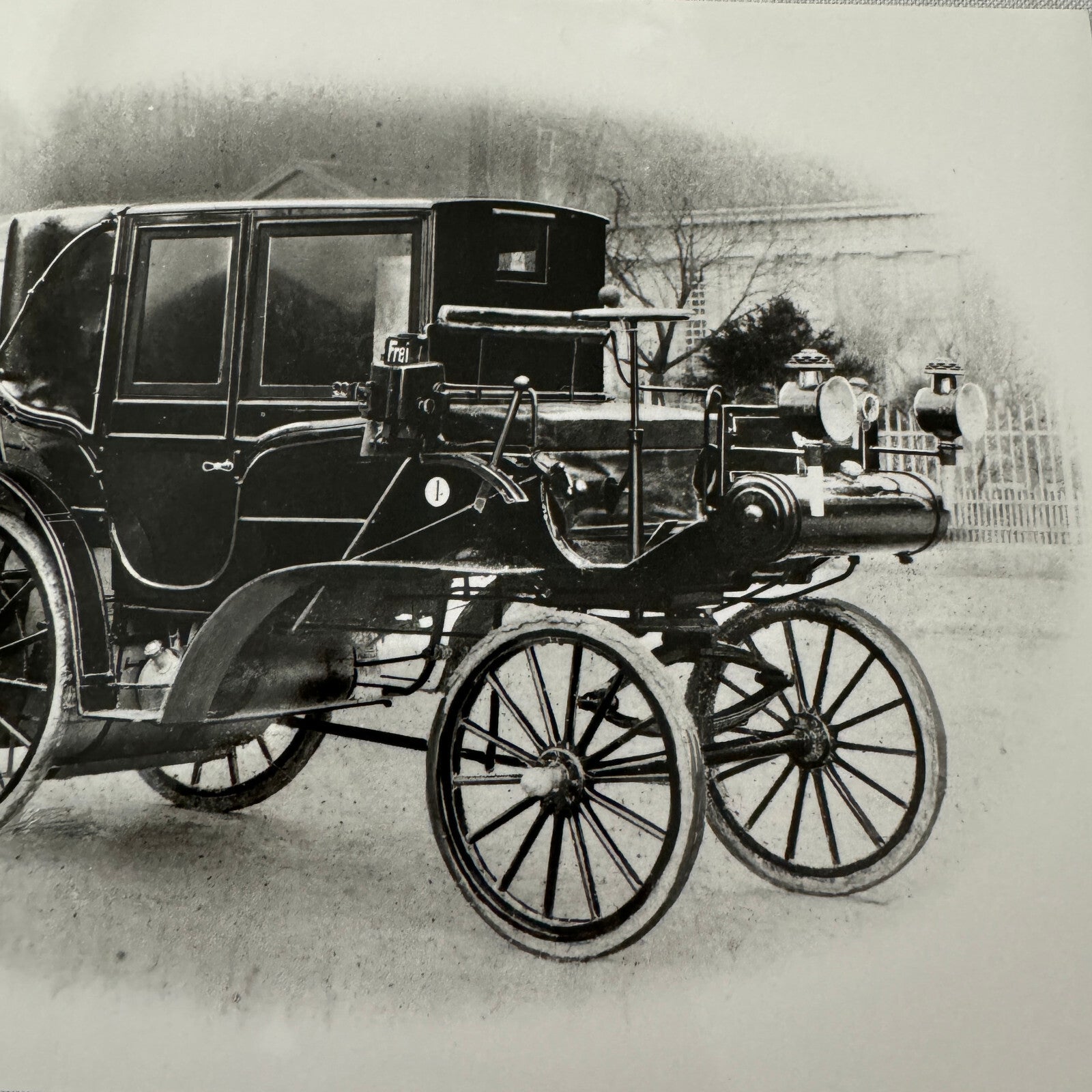 1896 Daimler Mercedes Benz Taxi Wagon Factory Press Photo 1996 ?