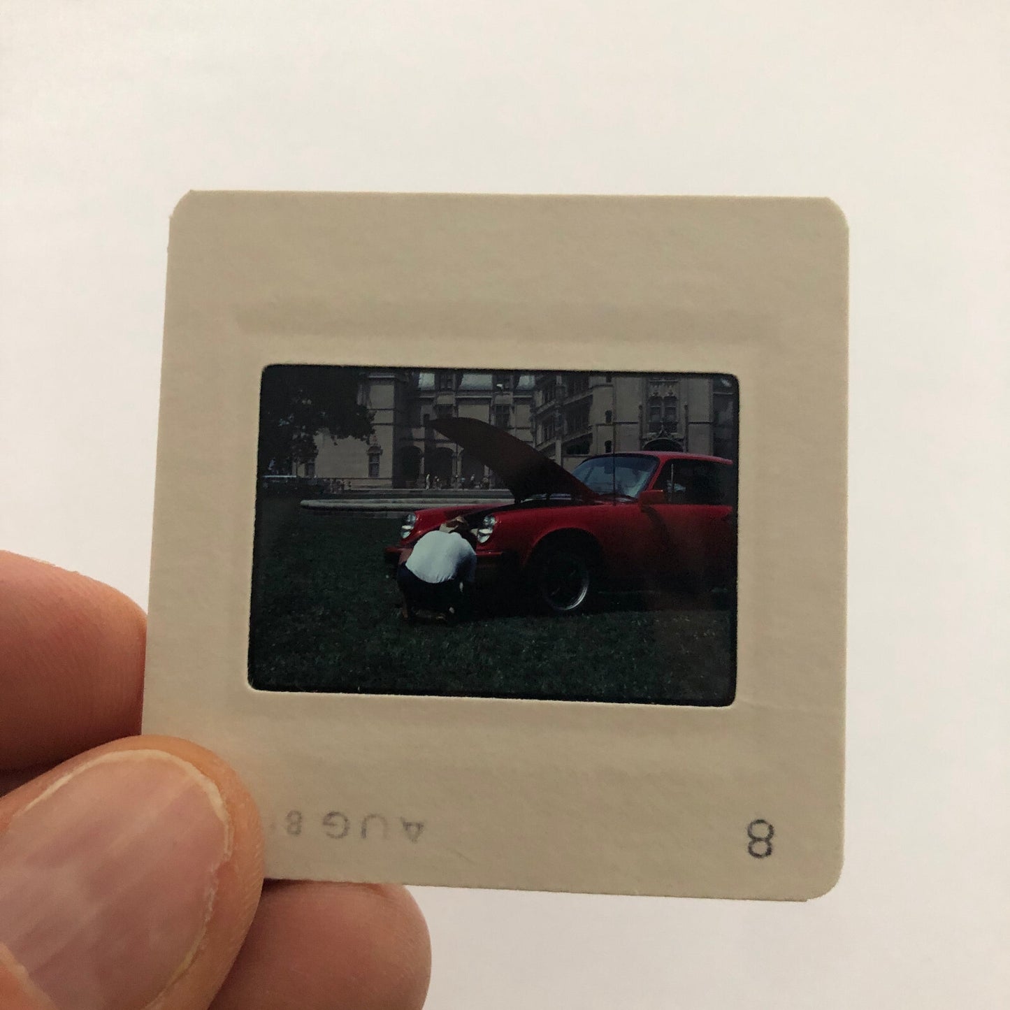 Porsche 911 Car 35mm Photo Slide Vintage 1981