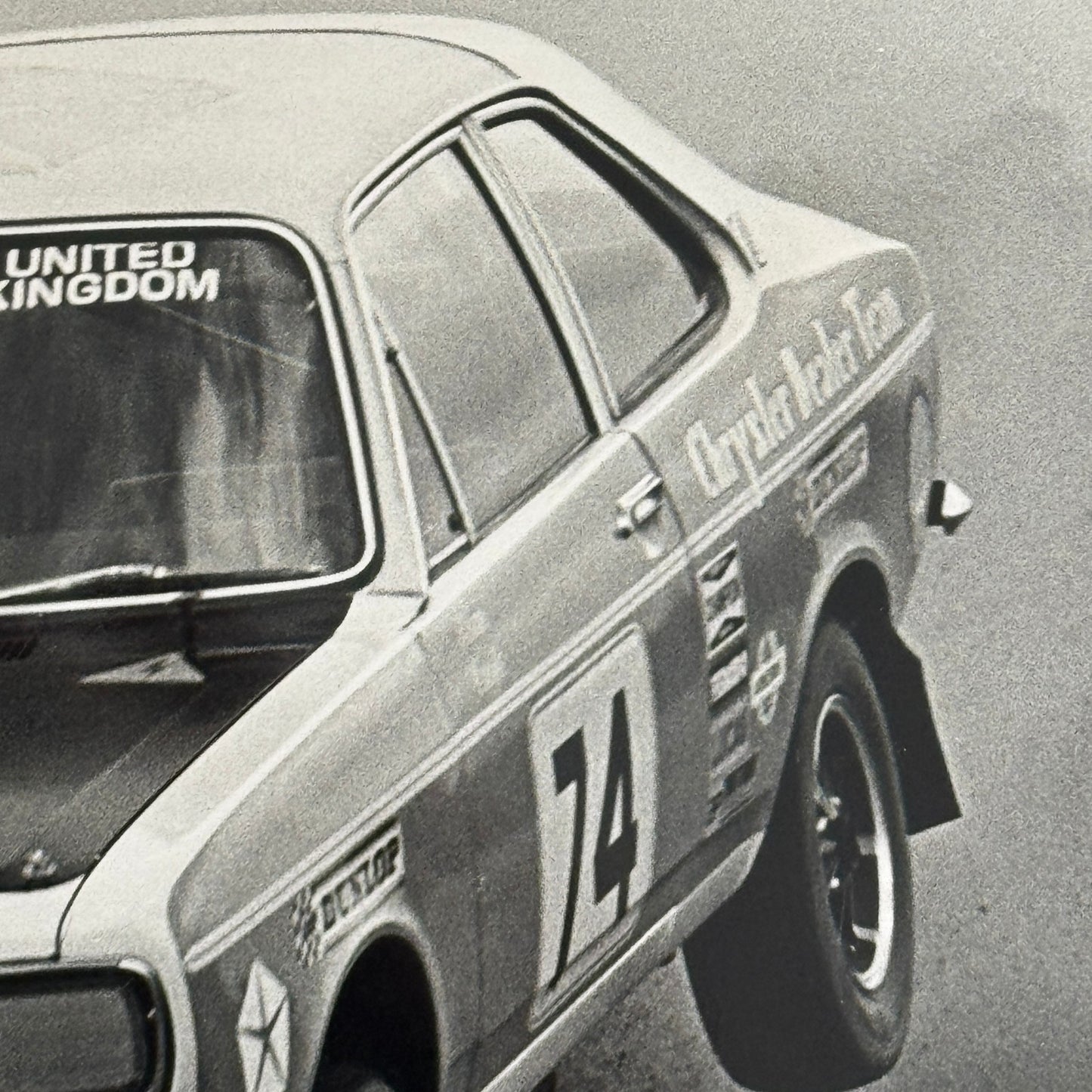 Vintage Chrysler Avenger Rally Racing Car Photo UK Rallye Photograph Print