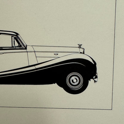 Vintage Bentley Car Automobile Illustration Art Drawing Hand Drawn Robert Preis