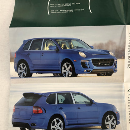 RUF Dakara Porsche Cayenne SUV Sales Brochure Catalog Advertising