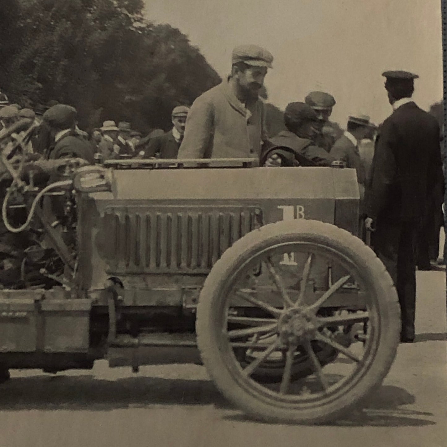 Vintage Racing Photo Photograph Print - Tag AL22E2