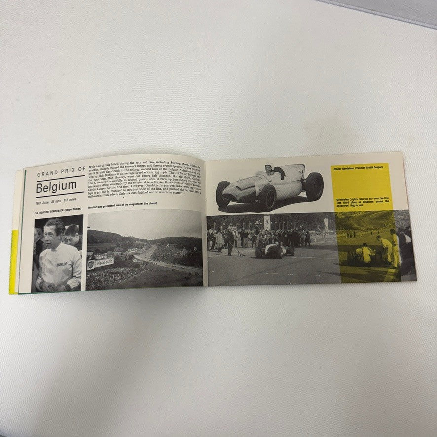 1960 BP Racing Brochure Grand Prix Formula 2 Stirling Moss Mike Hailwood Bike +