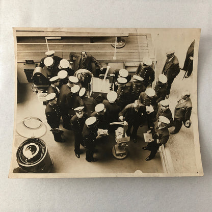 Vintage Press Photo Photograph Peruvian Cadets Boat Ship Shipping 1933 LNA