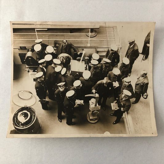 Vintage Press Photo Photograph Peruvian Cadets Boat Ship Shipping 1933 LNA