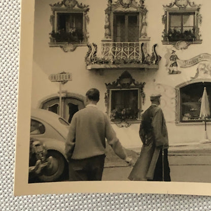 Vintage Photo Photograph Snapshot Street Mercedes Car Autombile AL22SM2