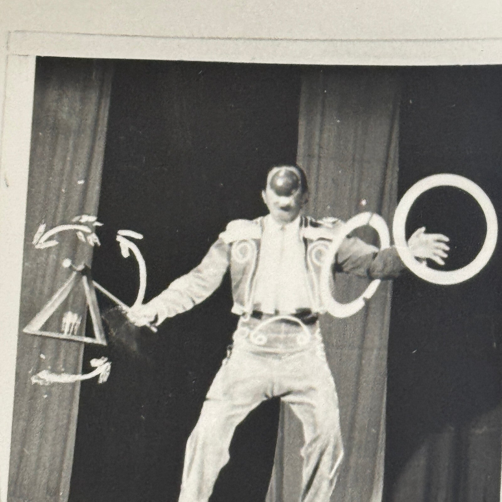 Vintage Circus Acrobat Juggling Performer Photo Photograph Miazanos