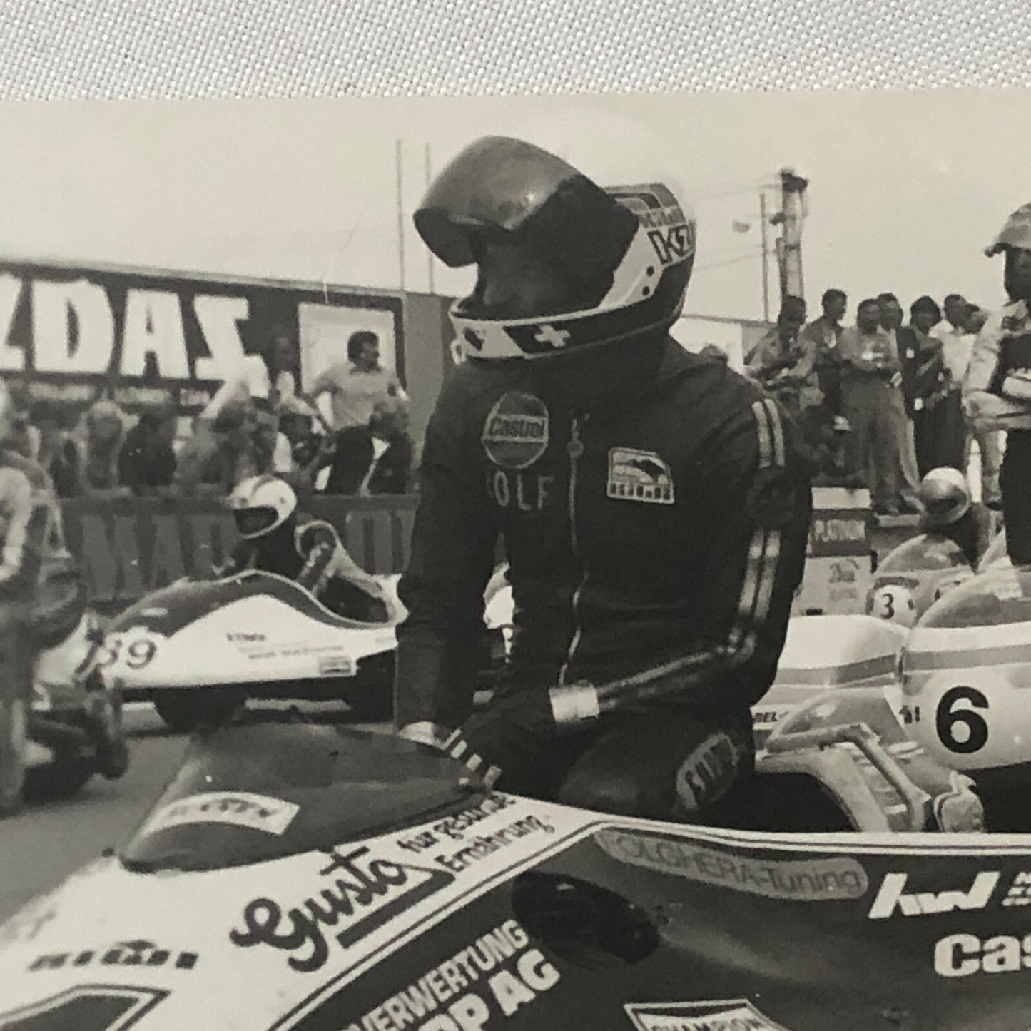 Vintage Motorcycle Racing Photo Photograph Print Germany Sidecar Side Car