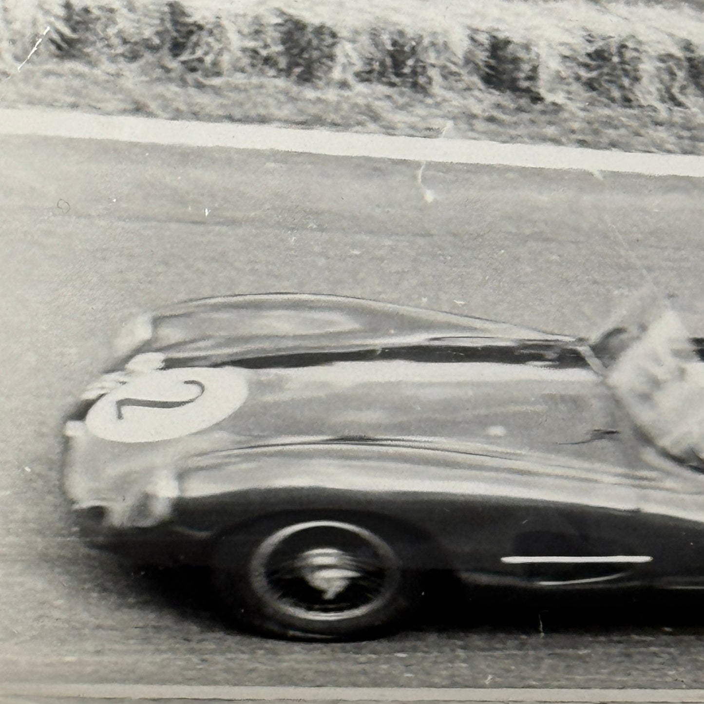 Vintage Racing Photograph Aston Martin Rouen les Essarts 1960 Jack Fairman