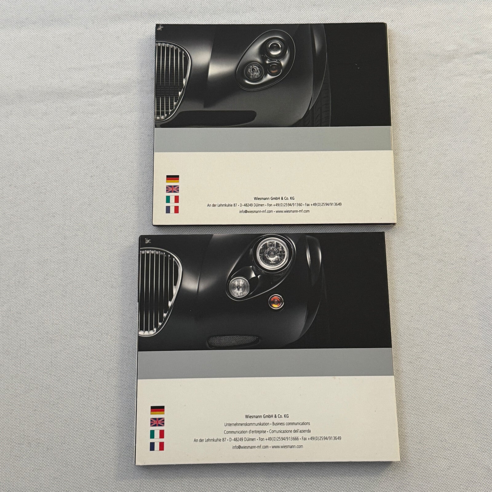 Wiesmann Sports Car Press Kit Photo CD Lot 2x