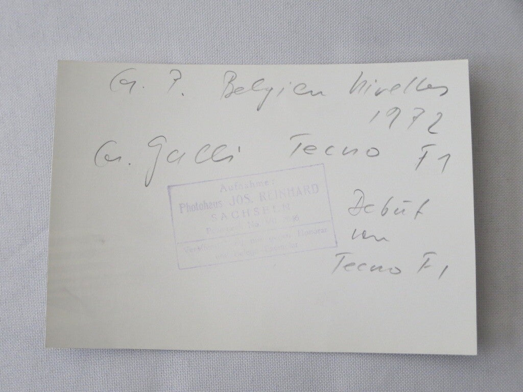 1972 Belgian Grand Prix Racing Photo Photograph - Nanni Galli Martini Racing Car