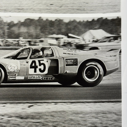 Vintage Racing Photo Photograph Chevron Cars MacMillan Motor Oil
