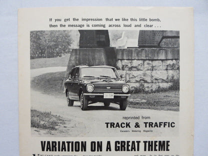 1968 1969 Toyota Corolla Sprinter Sales Brochure Road Test Catalog 