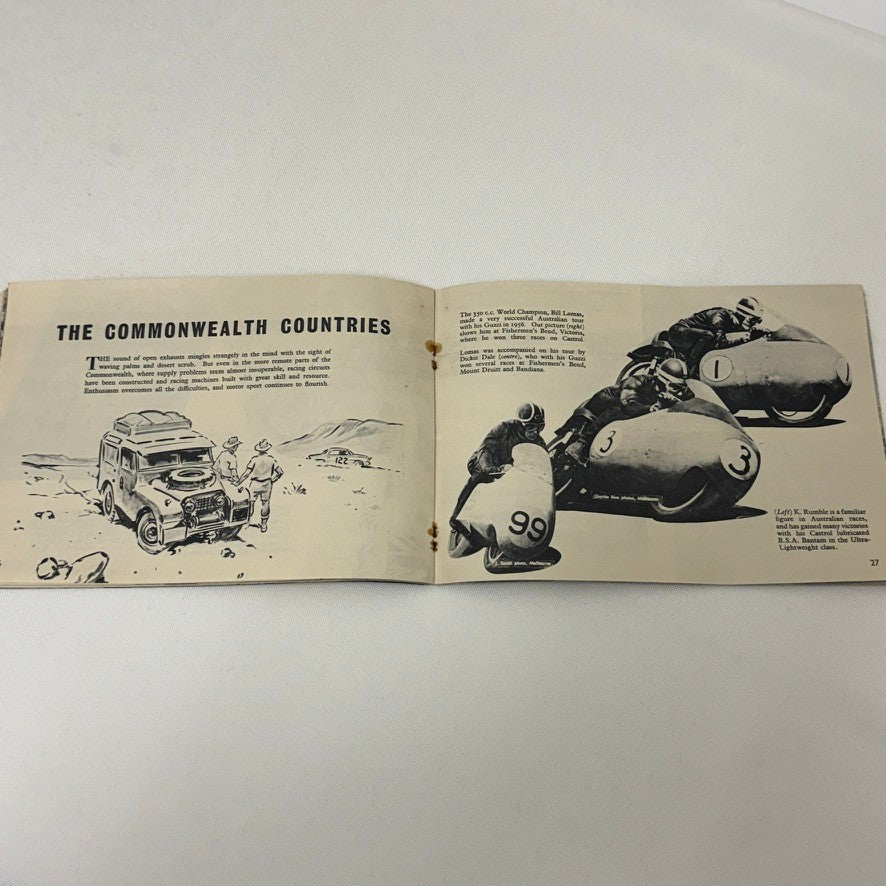 1956 Castrol Racing Achievements Brochure Grand Prix Motorcycle Aston Martin +