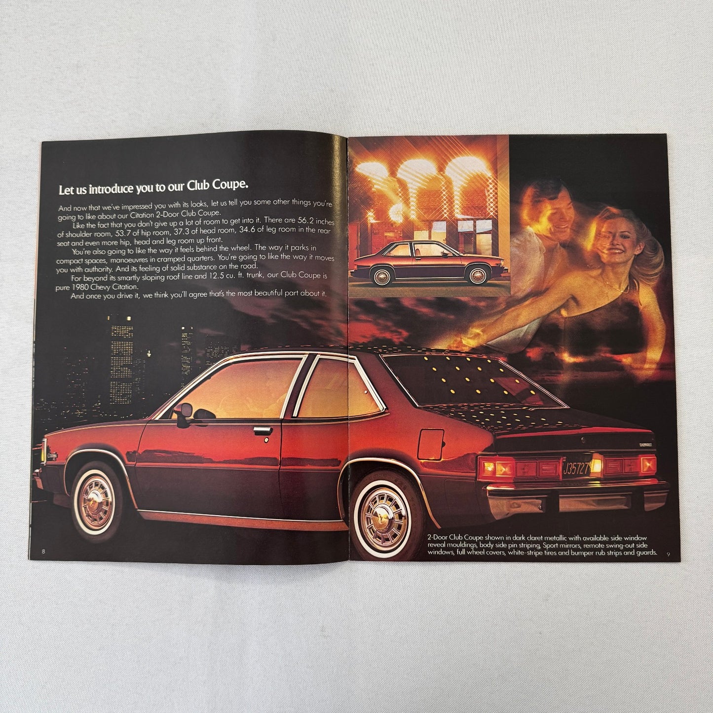 1980 Chevrolet Citation Car Sales Brochure Catalog Chevy X11 Club Coupe