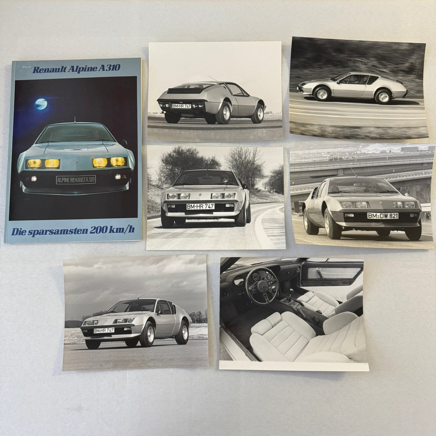 1980 Renault Alpine A310 Car Press Kit Brochure Photos Vintage GERMAN TEXT