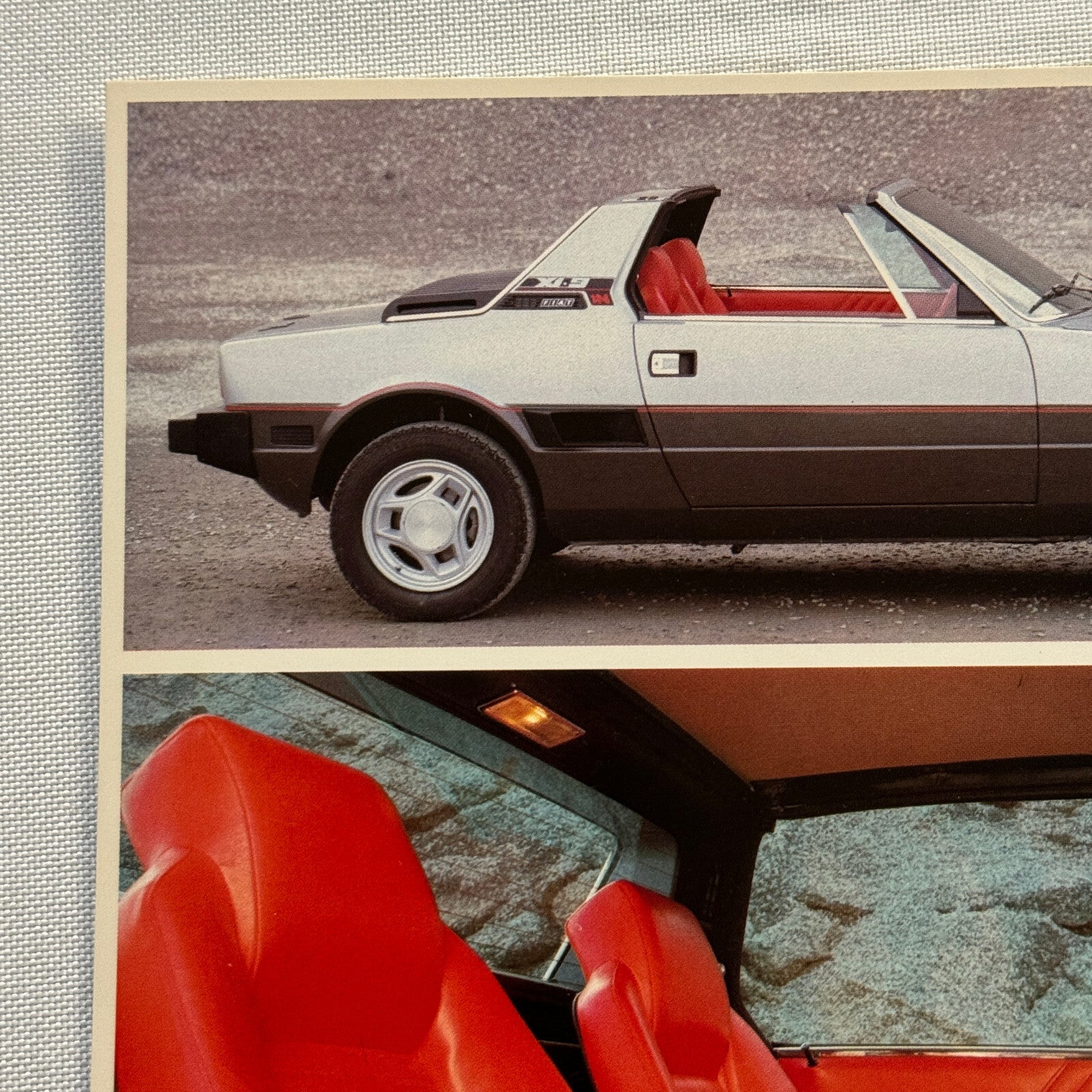 Bertone X19 Sales Sheet Brochure Mini Poster Fiat X1/9