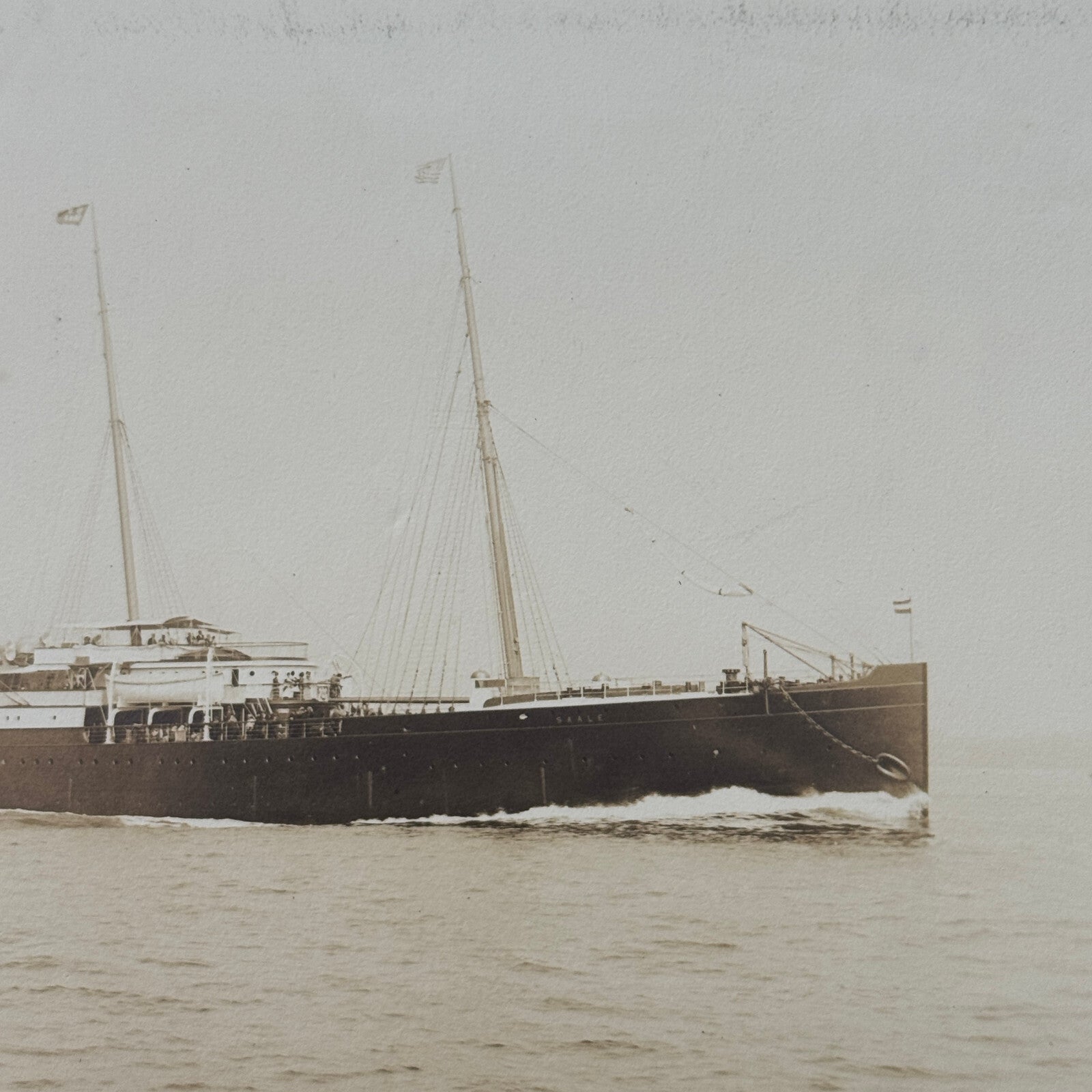 Vintage Ship Boat Photo Photograph Print Unidentified