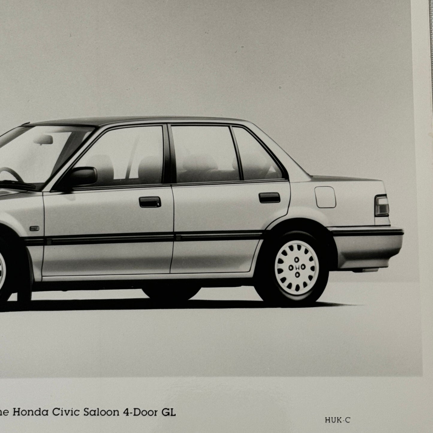 Honda Civic Saloon Sedan GL Car Factory Press Photo Photograph European Market