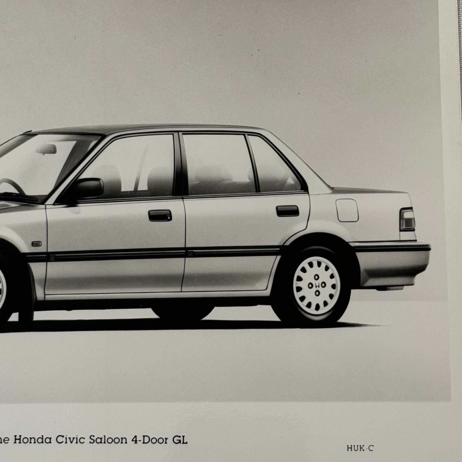 Honda Civic Saloon Sedan GL Car Factory Press Photo Photograph European Market