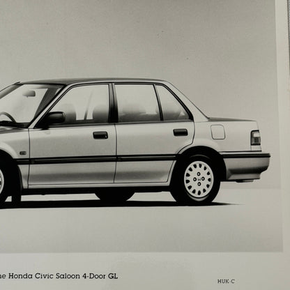 Honda Civic Saloon Sedan GL Car Factory Press Photo Photograph European Market
