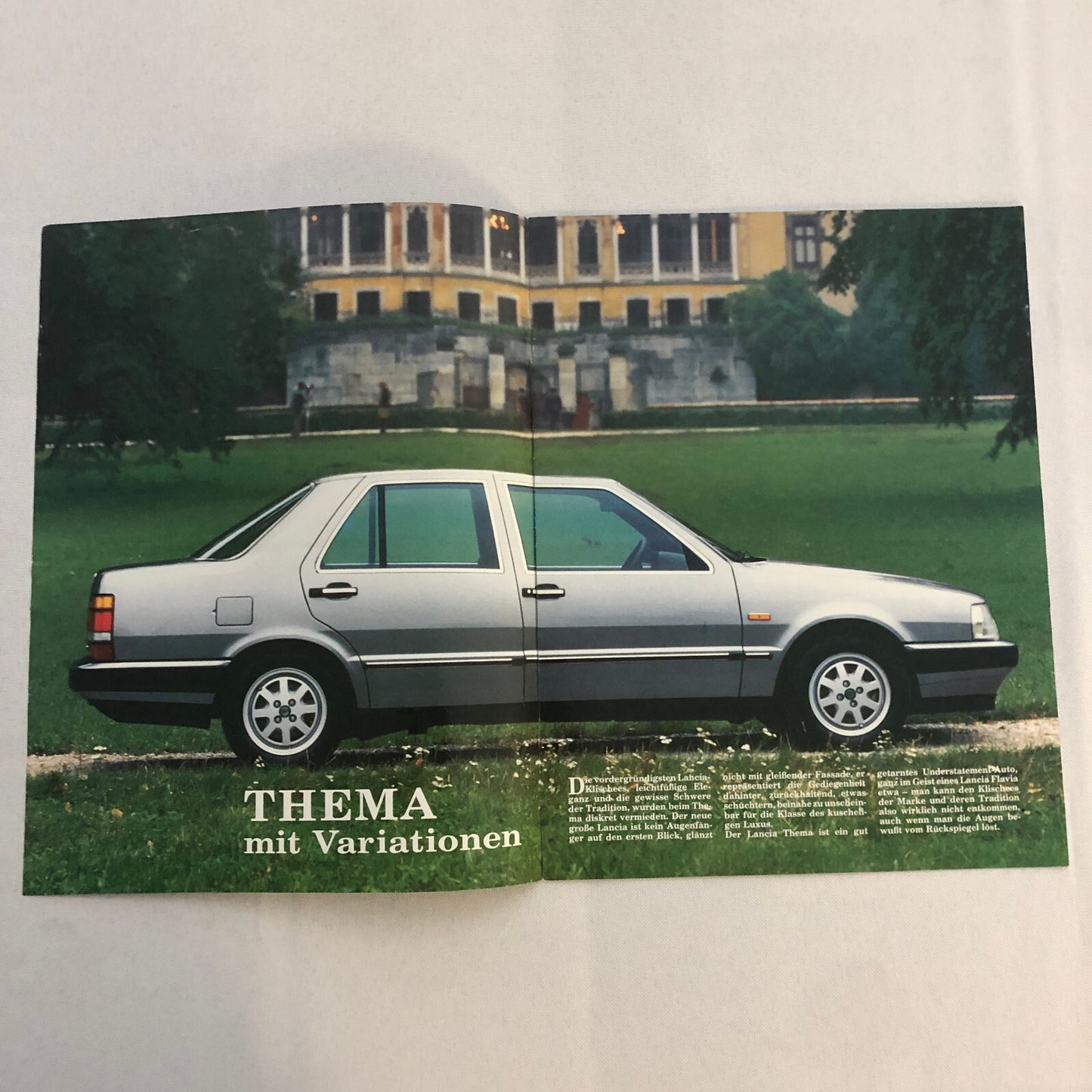 1985 Lancia Thema Car Sales Brochure Catalog German Turbo