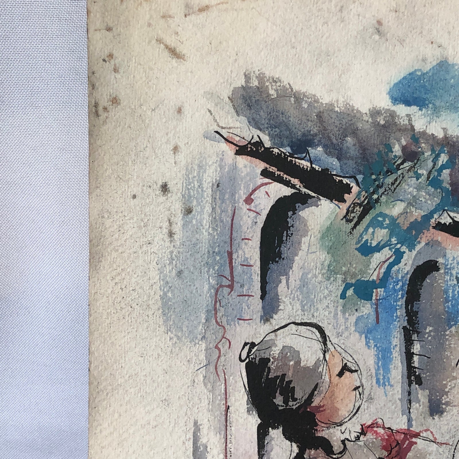 Vintage Painting Art Artwork Artist Arthur E Sudler Woman Teapot