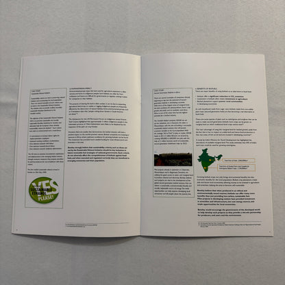Bentley and the Future of Bio Fuels Car Sales Brochure Catalog Advertising 2009
