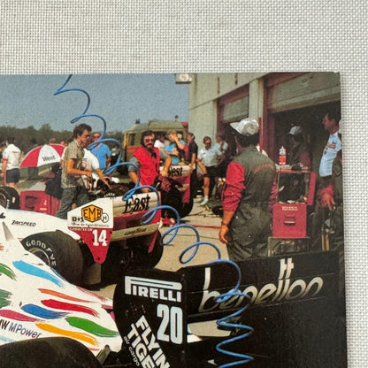 Benetton Formula One F1 Racing Card Postcard BMW POLISH Text