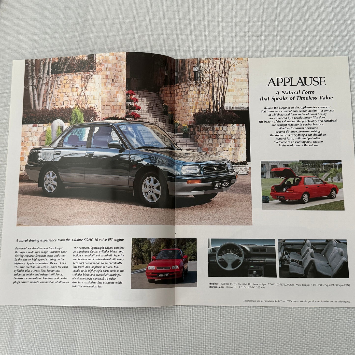 Daihatsu Car Press Kit Concept Cars Rocky Charade Feroza HiJet Delta GERMAN