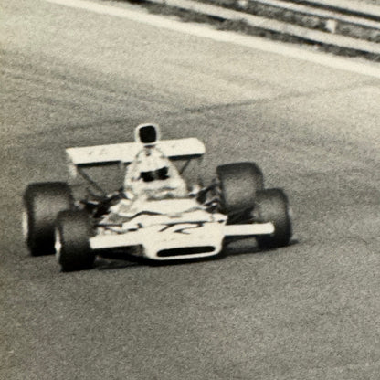 Vintage Car Racing Photo Emerson Fittipaldi Denny Hulme Driver Photograph