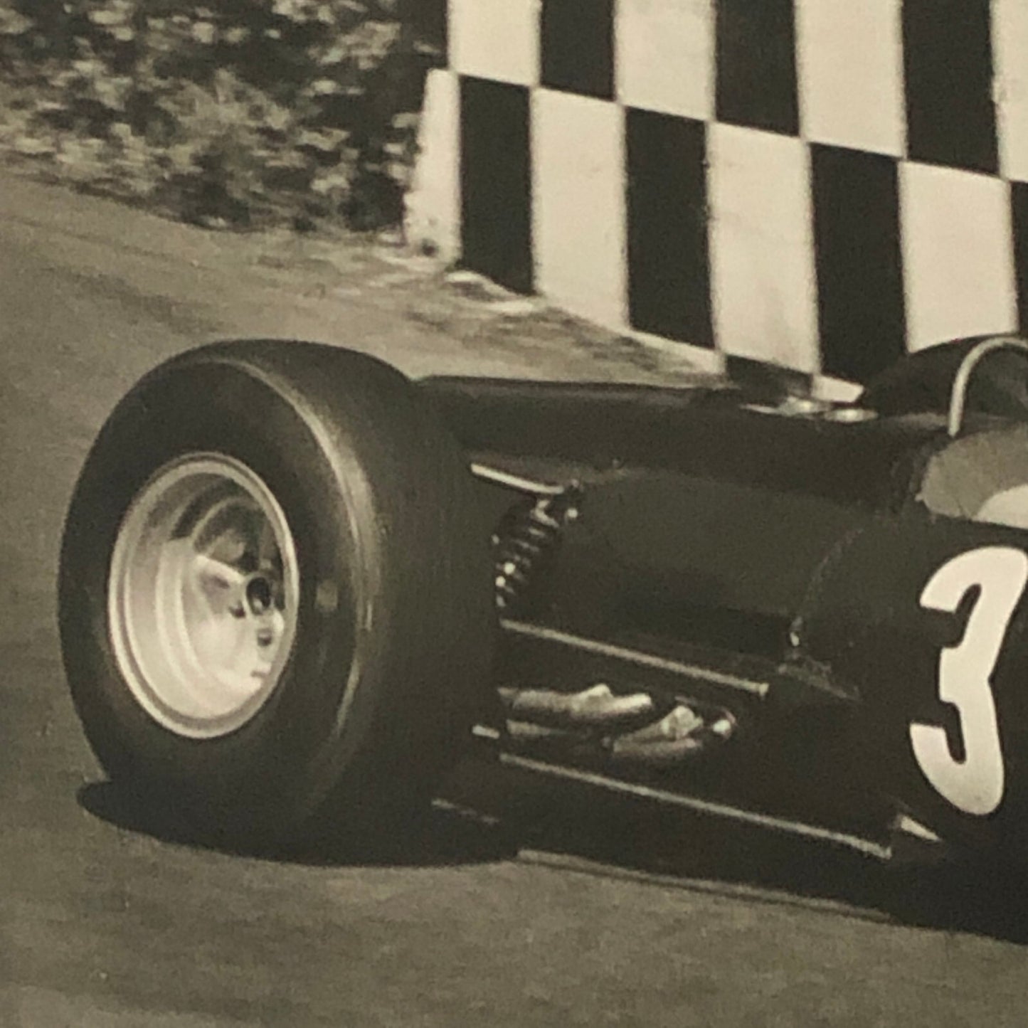 Vintage Graham Hill Racing Driver Postcard Post Card Race Car