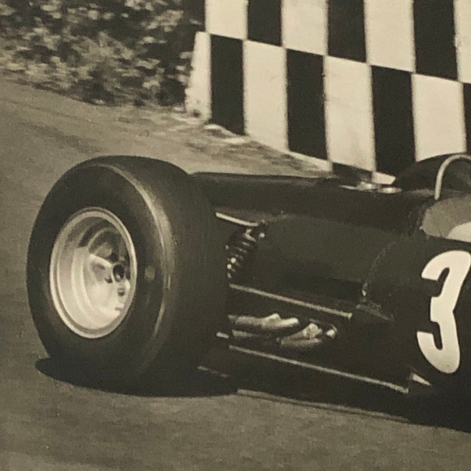 Vintage Graham Hill Racing Driver Postcard Post Card Race Car