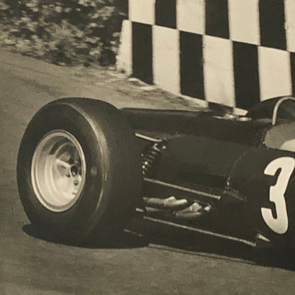 Vintage Graham Hill Racing Driver Postcard Post Card Race Car
